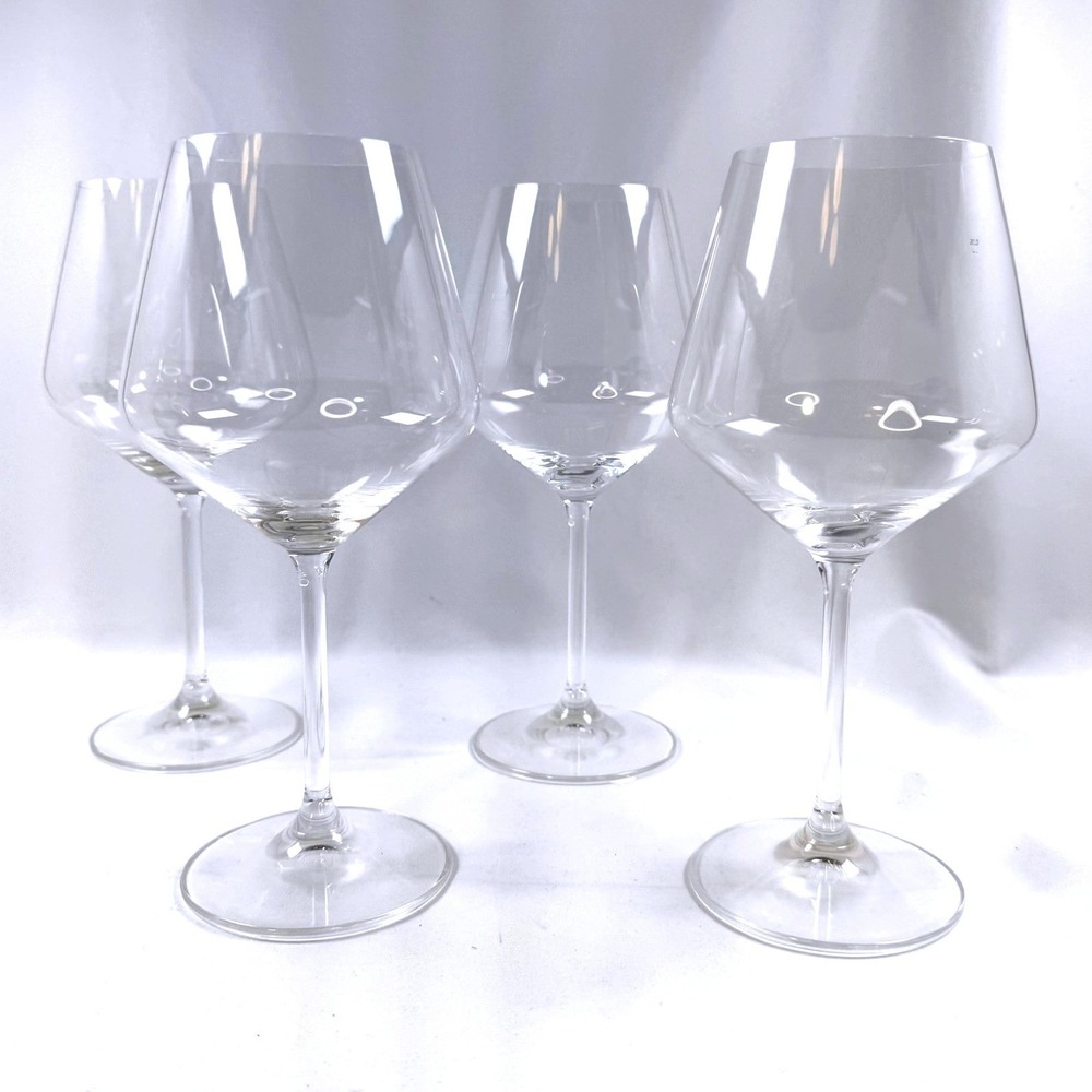 Spiegelau Burgundy Wine Glasses Set of 4 Crystal Red Wine Stemware Open Box NICE